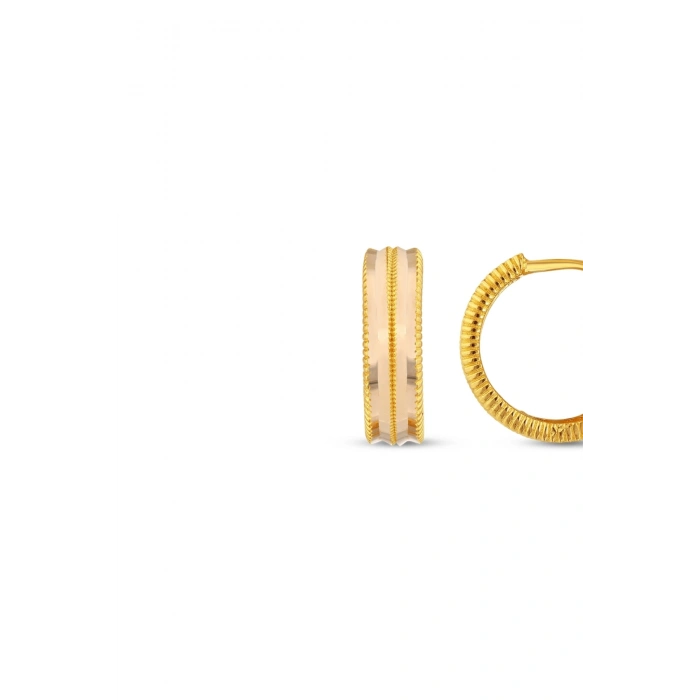 Altın Halka Küpe - 14k - 4.08gr
