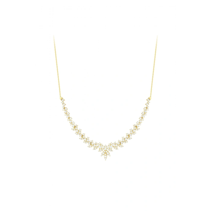 Taşlı Altın Nişan Düğün Set - 14k - 11.97gr