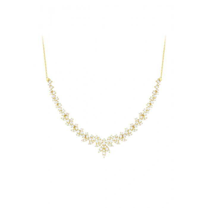 Taşlı Altın Nişan Düğün Set - 14k - 11.97gr
