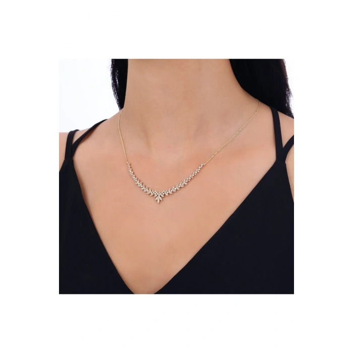 Taşlı Altın Nişan Düğün Set - 14k - 11.97gr