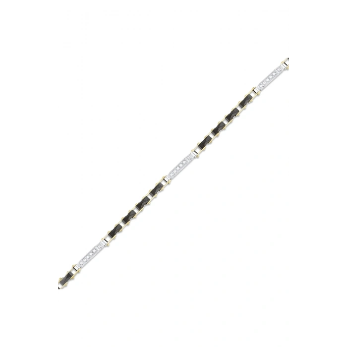 Tasarım Altın Erkek Bileklik - 14k - 10.14gr