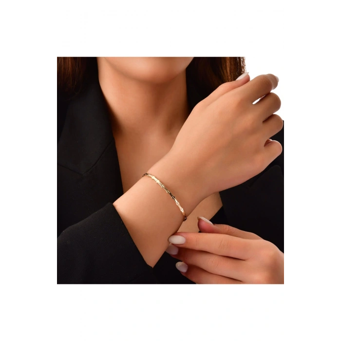 Tasarım Altın Kelepçe - 14k - 5.26gr