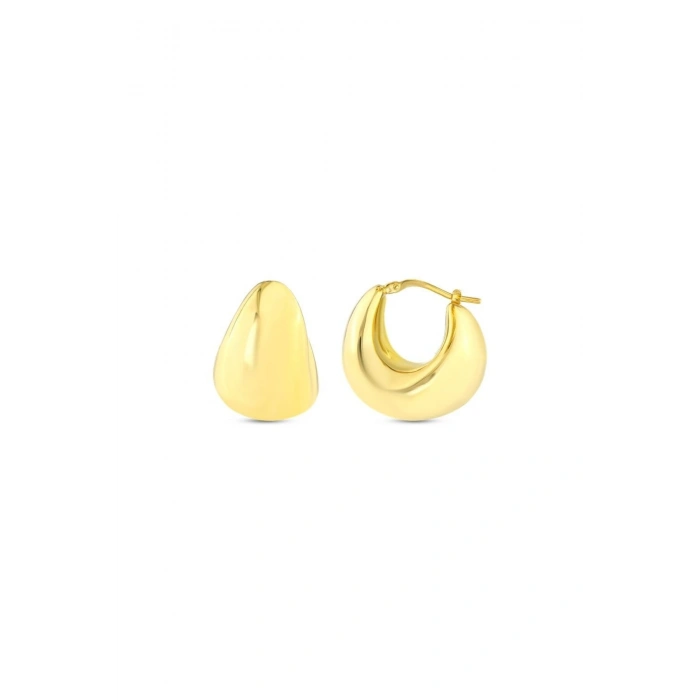Altın Tasarım Küpe - 14K