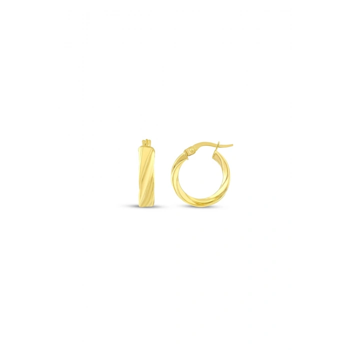 Altın Halka Küpe - 14K