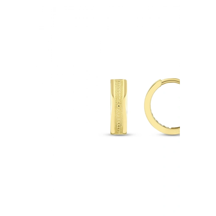 Altın Halka Küpe - 14k - 3.61gr