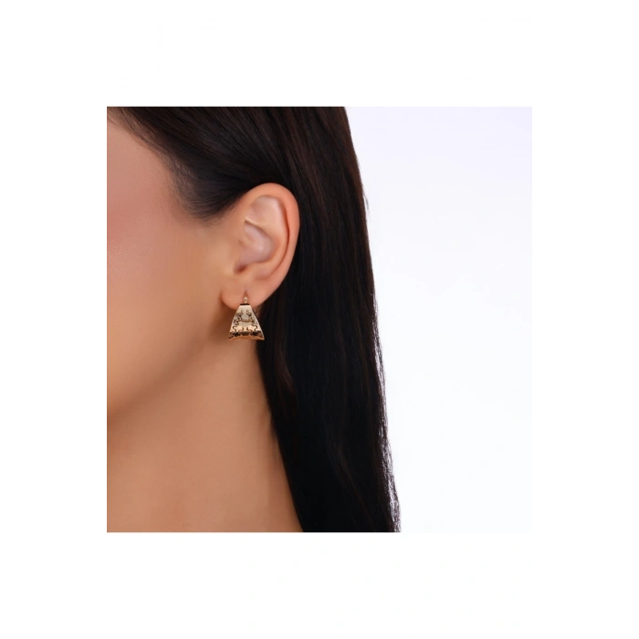 Altın Tasarım Küpe - 14K