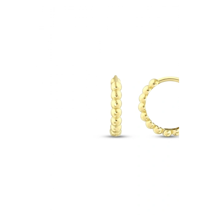 Altın Halka Küpe - 14k - 2.41gr