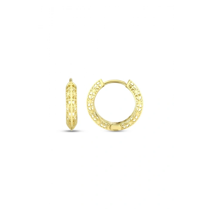 Altın Halka Küpe - 14k - 2.78gr