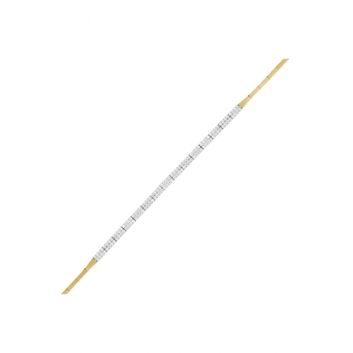 İki Sıra Taşlı Su Yolu Set - 14k - 1.60gr