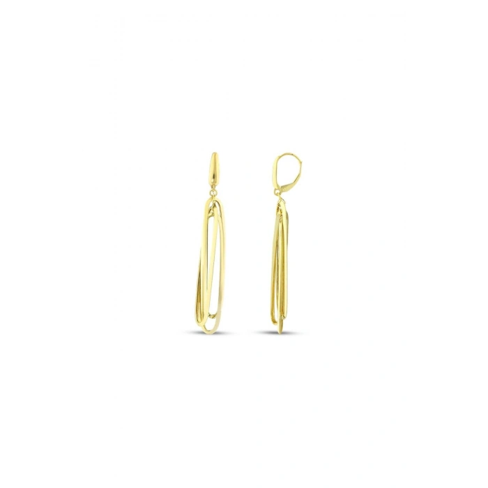 Tasarım Altın Küpe - 14K - 3.38gr