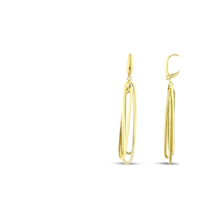 Tasarım Altın Küpe - 14K - 3.38gr