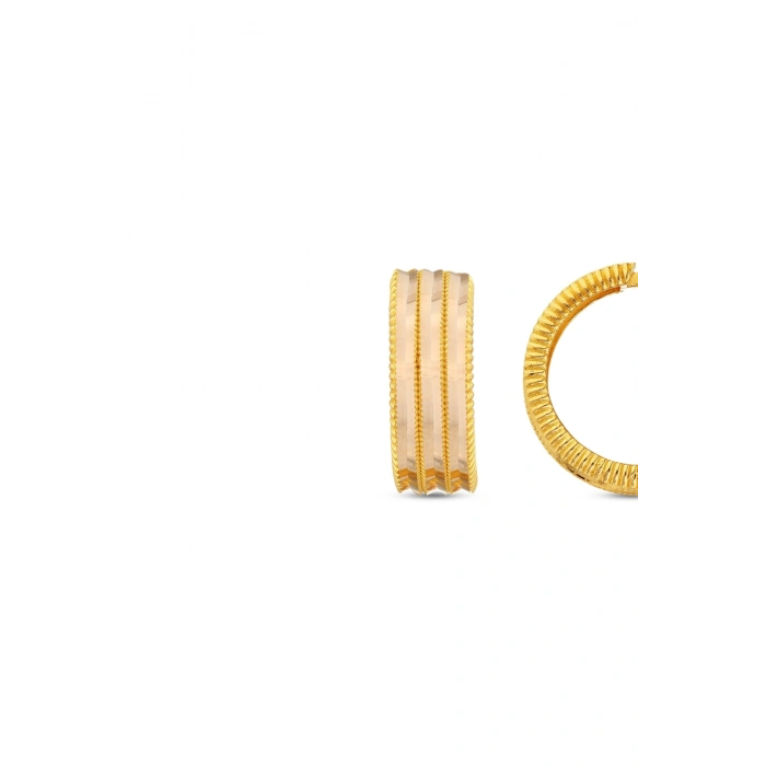 Altın Halka Küpe - 14k - 3.48gr