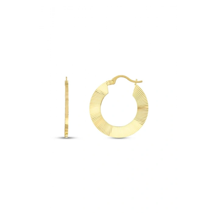 Tasarım Altın Küpe - 14K - 3.84gr