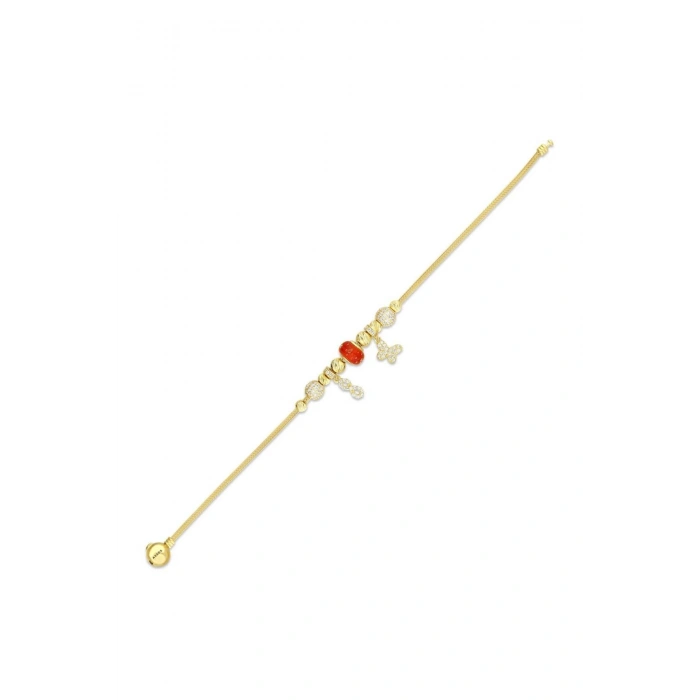 Tasarım Altın Charm Bileklik - 14K