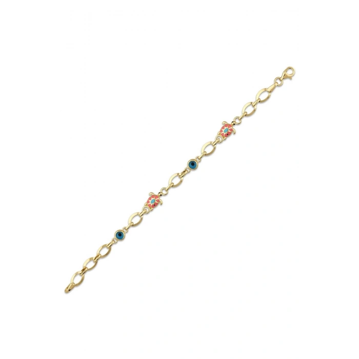 Nazarlıklı Altın Çocuk Bileklik - 14k - 3.76gr