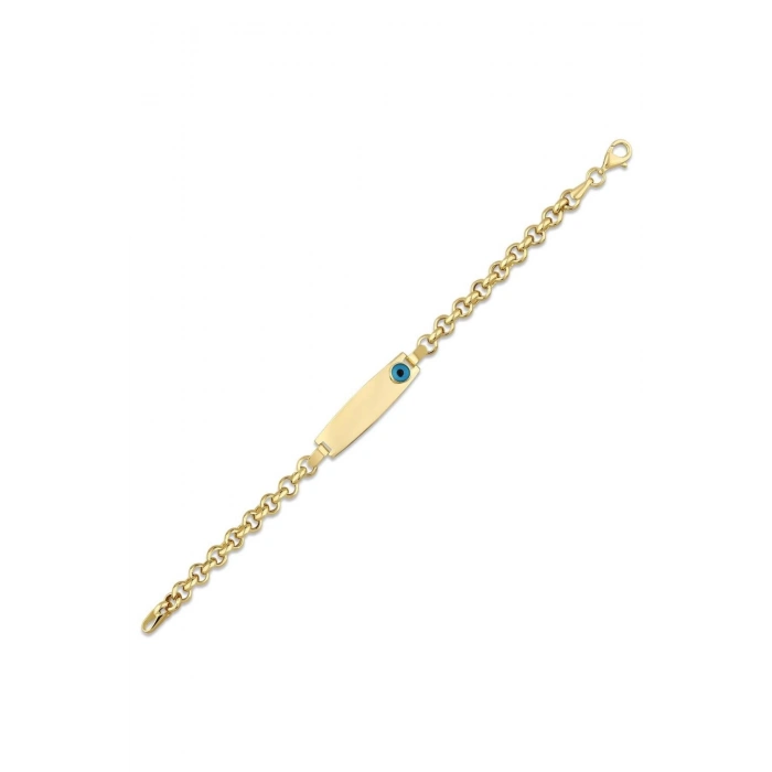 Nazarlıklı Altın Çocuk Künye - 14k - 4.30gr