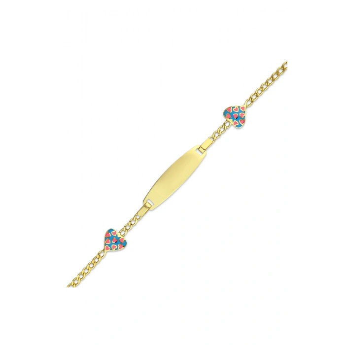 Kalpli Altın Çocuk Künye - 14K