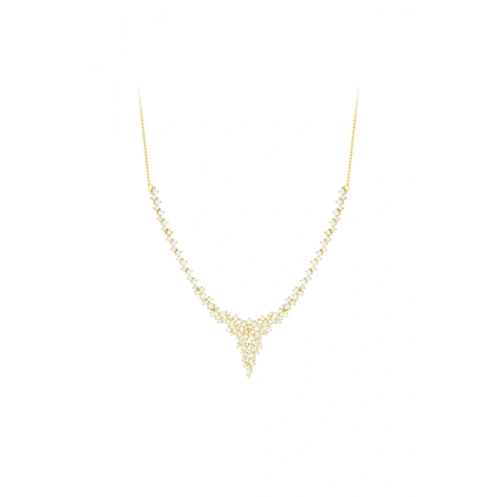 Taşlı Altın Nişan Düğün Set - 14k - 11.57gr