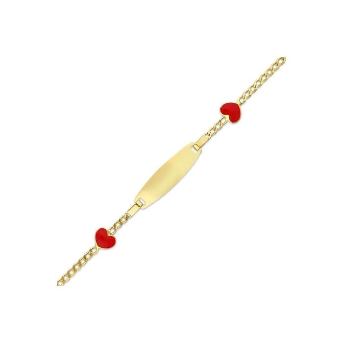 Kalpli Altın Çocuk Künye - 14k - 2.35gr