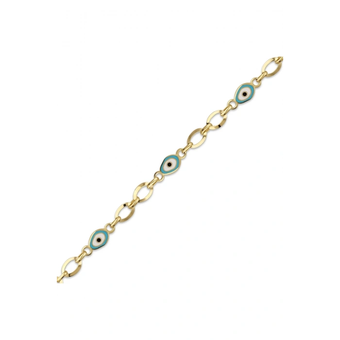 Nazarlıklı Altın Çocuk Bileklik - 14k - 3.60gr