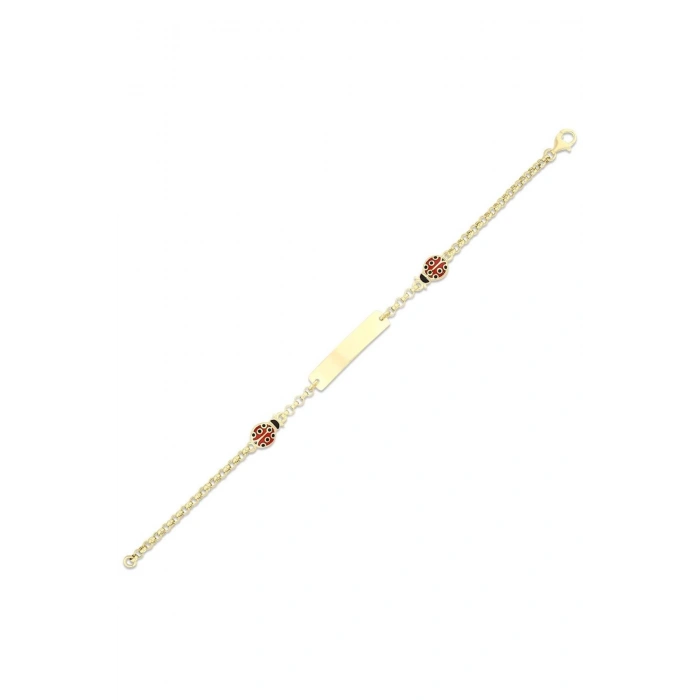 Uğur Böceği Altın Çocuk Künye - 14k - 3.07gr