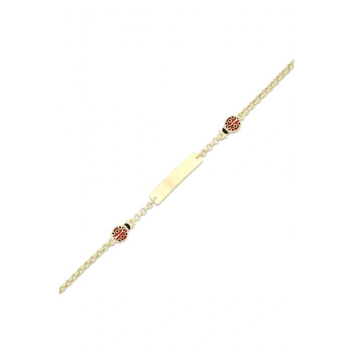 Uğur Böceği Altın Çocuk Künye - 14k - 3.07gr