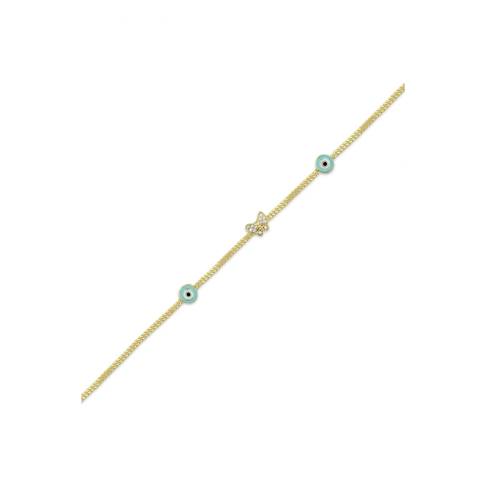 Nazar Boncuklu Altın Bileklik - 14k - 3.06gr