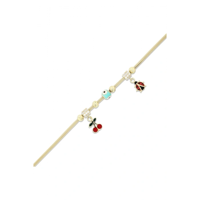 Nazarlıklı Altın Çocuk Bileklik - 14k - 4.61gr
