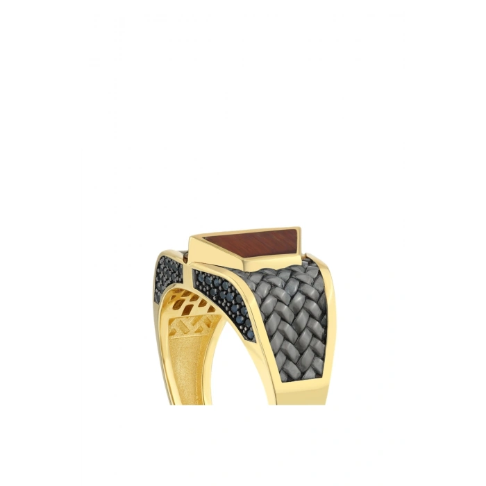 Altın Erkek Yüzük - 14k - 8.60gr