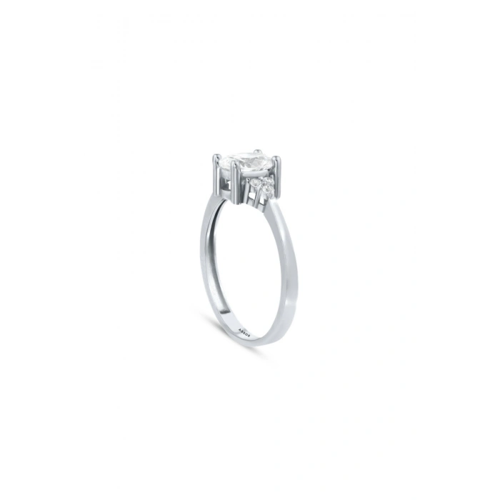 Altın Oval Tektaş Yüzük - 14K