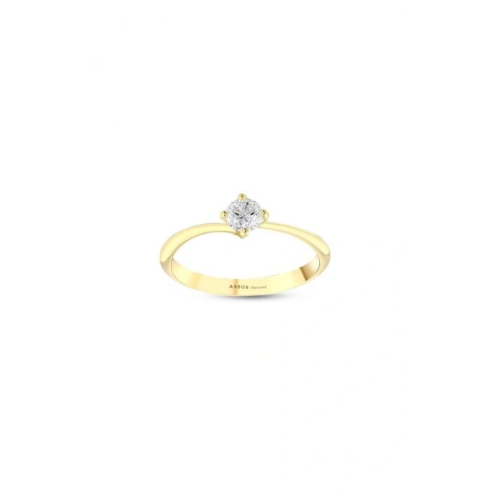 0.10 Karat Pırlanta Tektaş Yüzük
