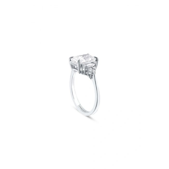 0.24 Karat Violet Emerald Kesim Pırlanta Yüzük