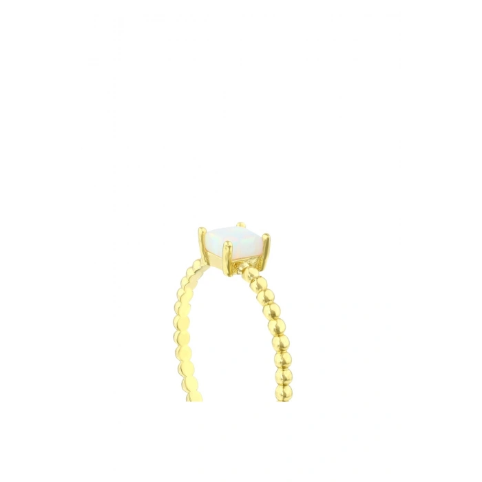 Opal Taşlı Altın Yüzük - 14K
