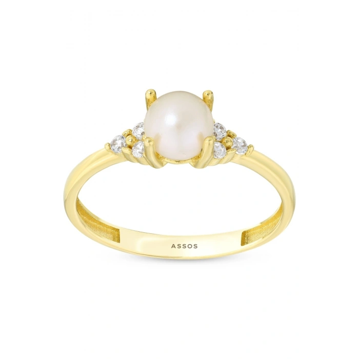 Opal Taşlı Altın Yüzük - 14K