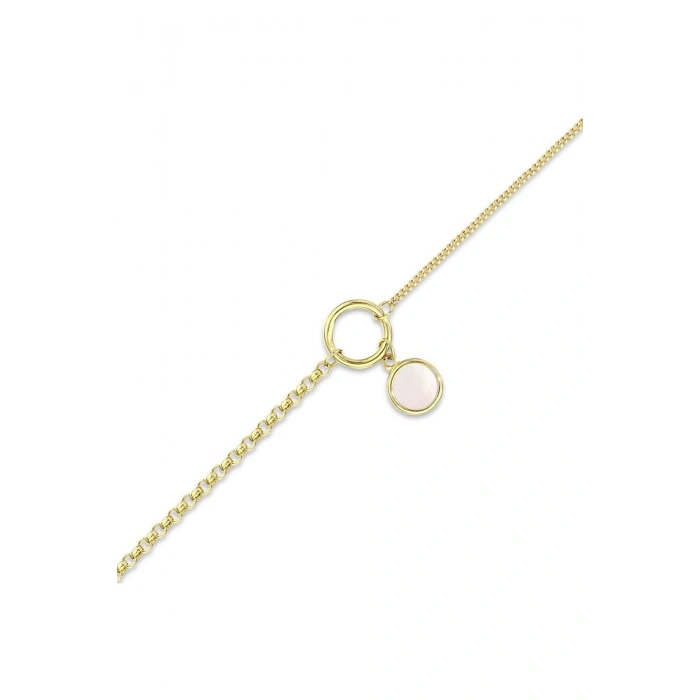 Assos Figura Taşlı Altın Bileklik - 14K