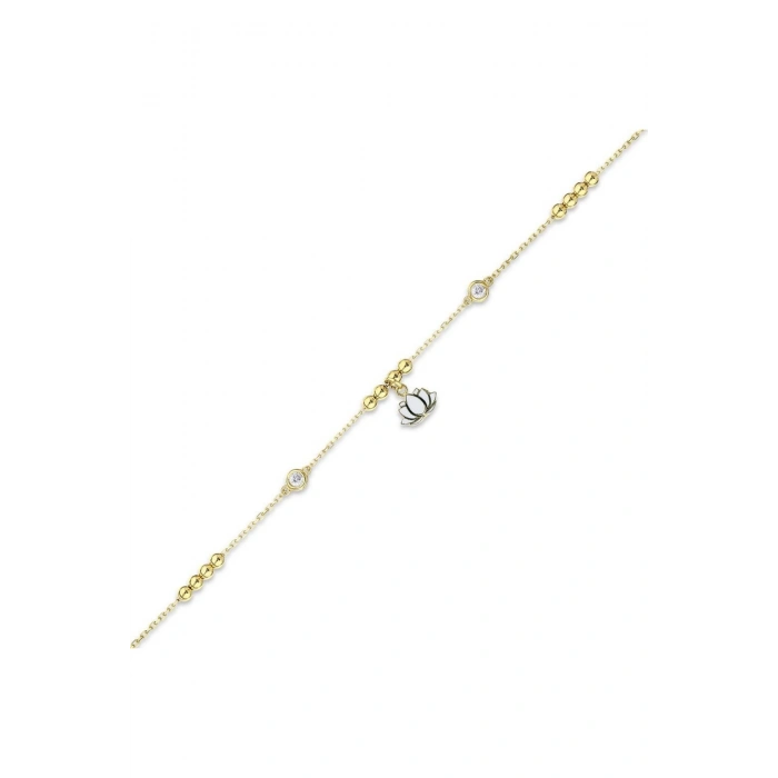 Altın Lotus Bileklik - 14K