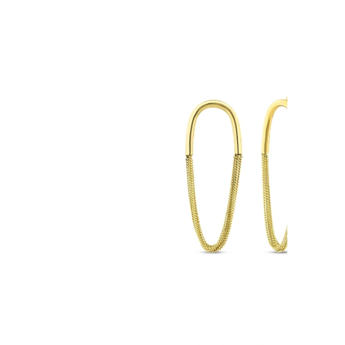 Altın Tasarım Küpe - 14K