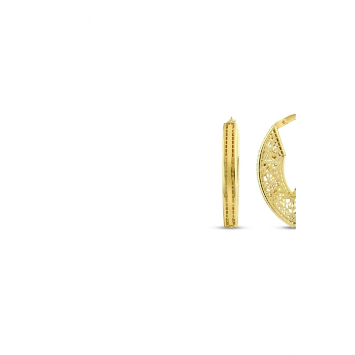 Altın Halka Küpe - 14K