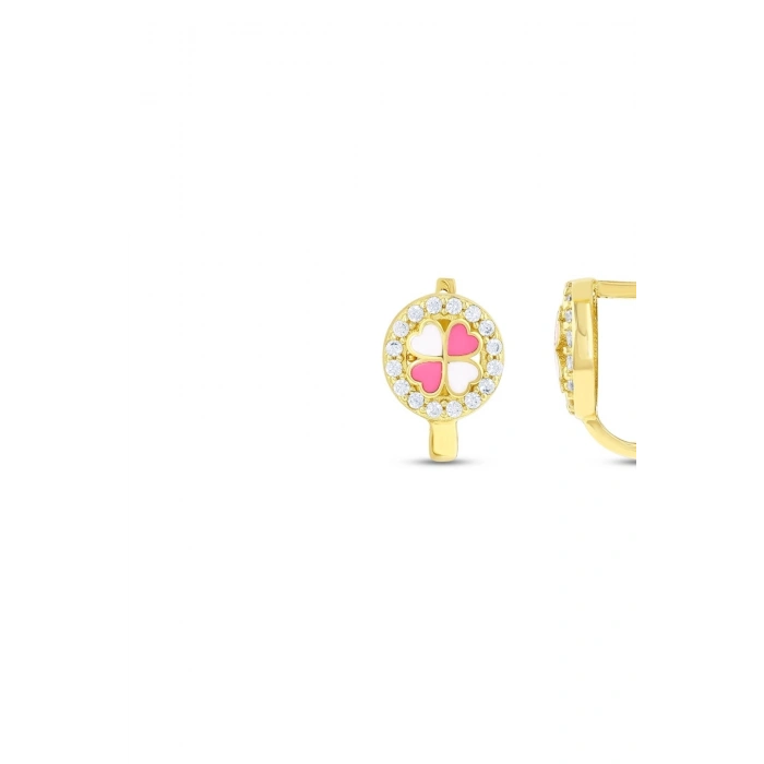 Altın Çiçek Çocuk Küpe - 14K