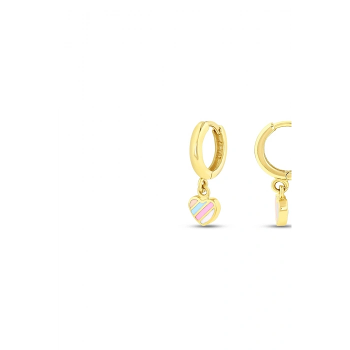Altın Kalp Çocuk Küpe - 14K