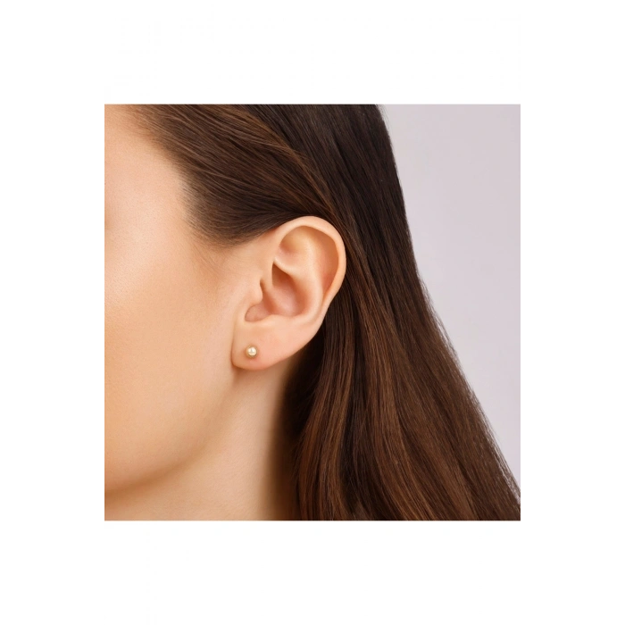 Altın Top Küpe - 14K