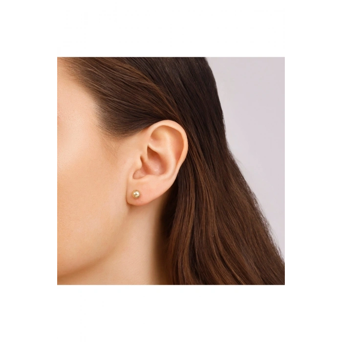 Altın Top Küpe - 14K