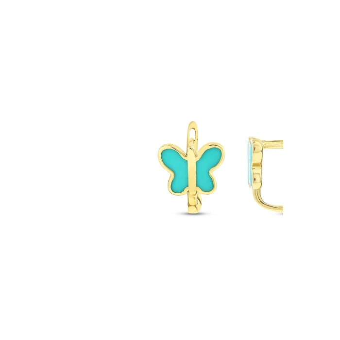Altın Kelebek Çocuk Küpe - 14K