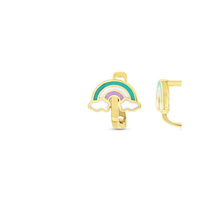 Altın Gökkuşağı Çocuk Küpe - 14K
