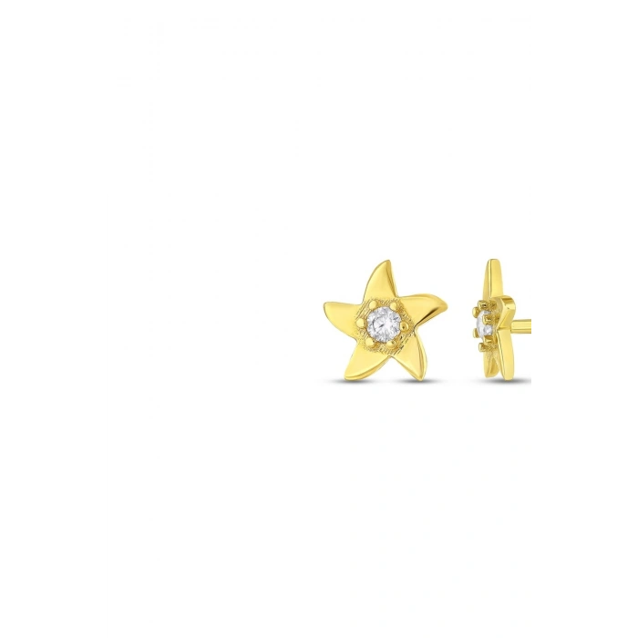 Altın Yıldız Çocuk Küpe - 14K