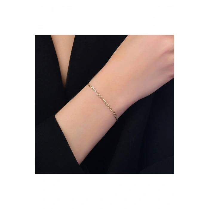 Altın Mariner Zincir Bileklik - 14K