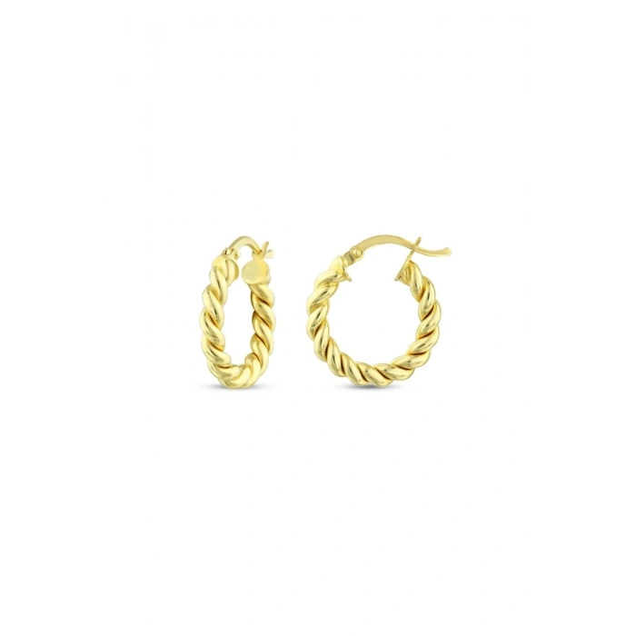 Altın Burgu Halka Küpe - 14K