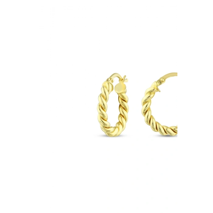 Altın Burgu Halka Küpe - 14K