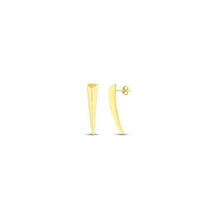 Altın Tasarım Küpe - 14K