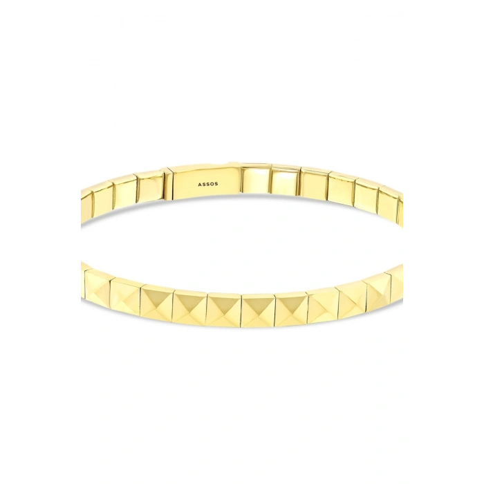 Altın Tasarım Kelepçe - 14K